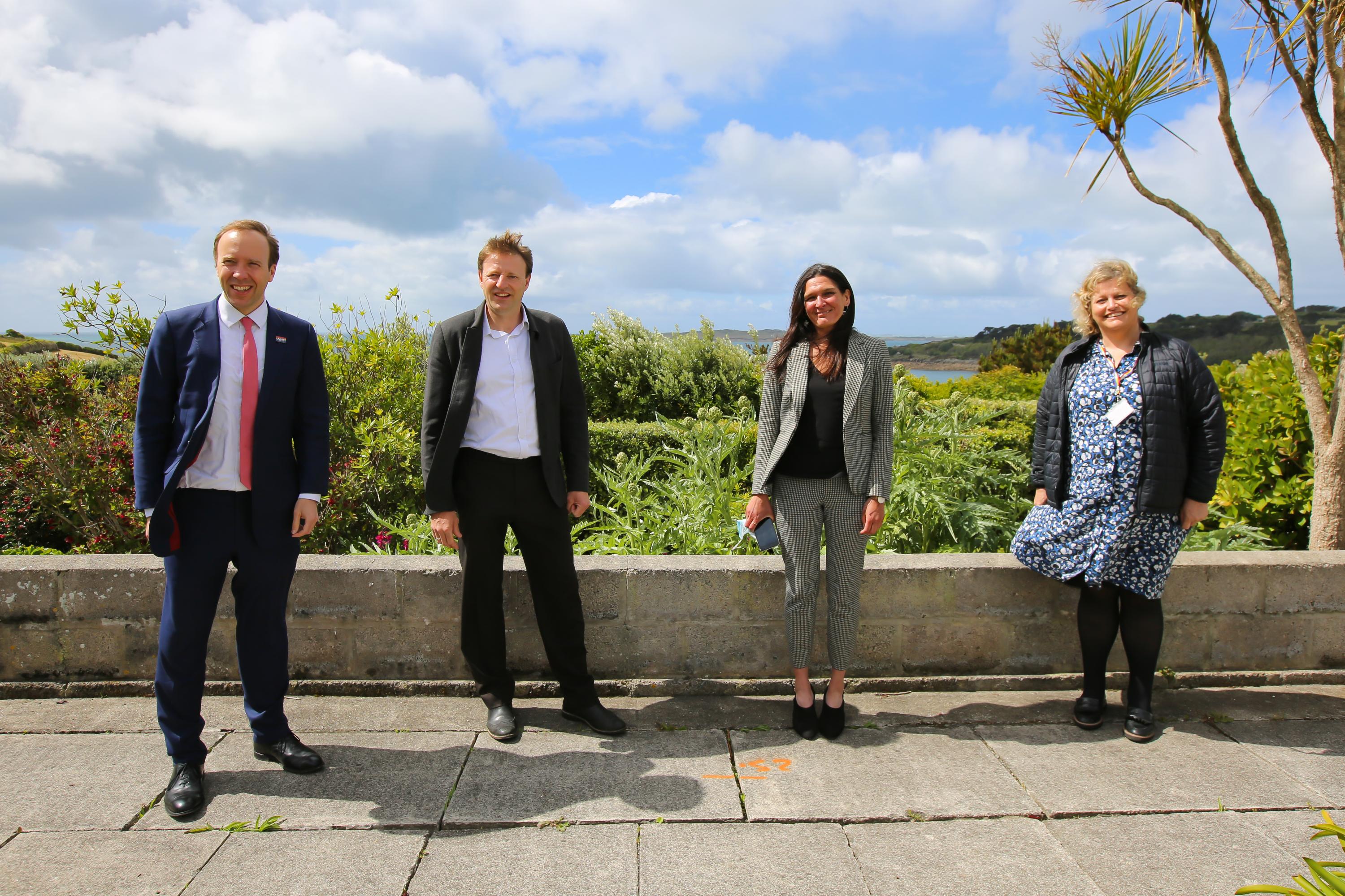 Health Secretary Matt Hancock visits Scilly to discuss the future of